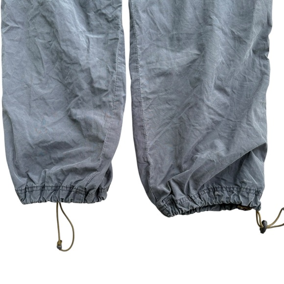 Rare Vtg APCO Y2K Parachute Pants - Baggy Gorpcore Utility Cinch Hem Navy Medium - Picture 6 of 10